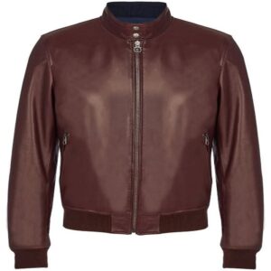 Camel men's leather jacket